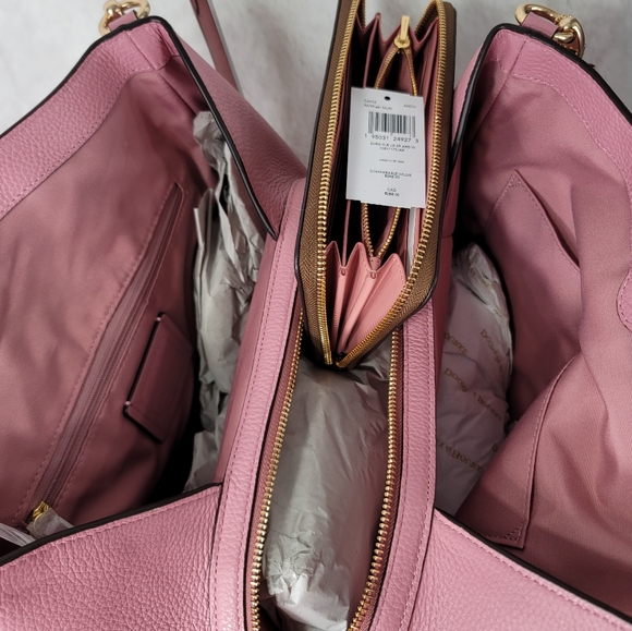 ✅ Coach 3 SET Designer Shoulder Bag P urse Wallet Wristlet NWT - Picture 11 of 15